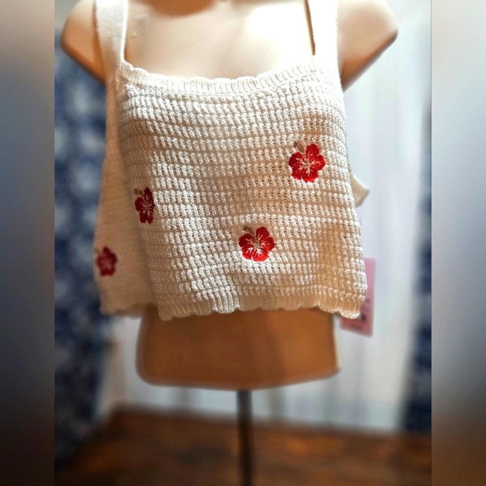Wild fable knit crop top tank